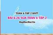 Bài 6.26 SGK Toán 6 tập 2 Kết nối tri thức